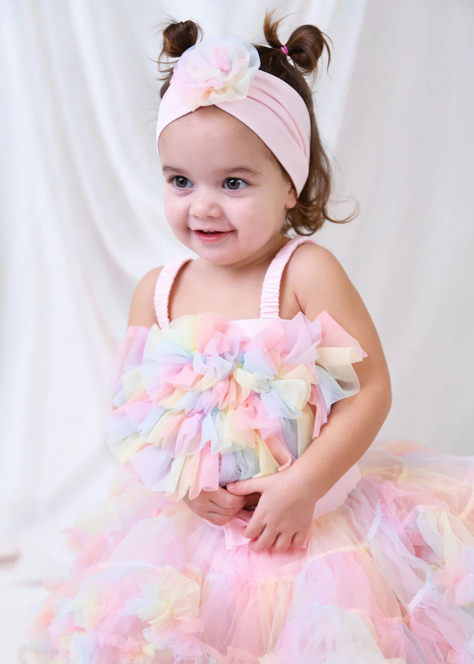 Rosetta Tulle Rainbow Top